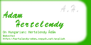 adam hertelendy business card
