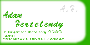 adam hertelendy business card